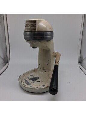 Vintage Juice King Manual Citrus Juicer Cast Aluminum Commercial Press Cream USA